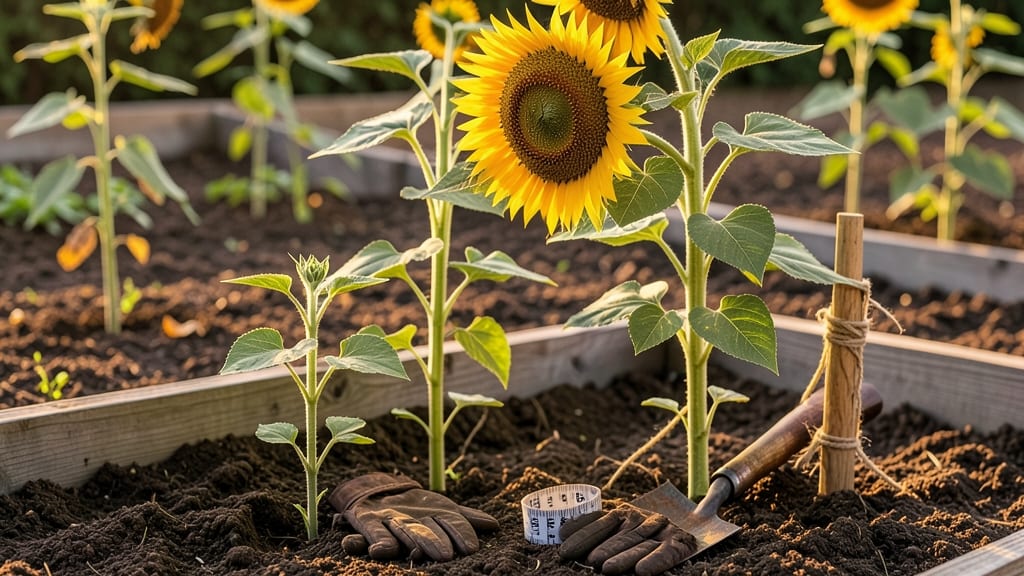Mammoth Sunflower Plant Spacing: Proven Row Distances for Towering Stalks Without Crowding