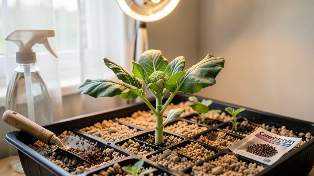 When to Start Cauliflower Seeds Indoors: 8-Week Pre-Frost Timeline for Zero-Frost Zones