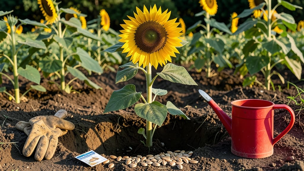 Planting Sunflower Seeds Outdoors: Proven Depth and Spacing for Stronger Stems